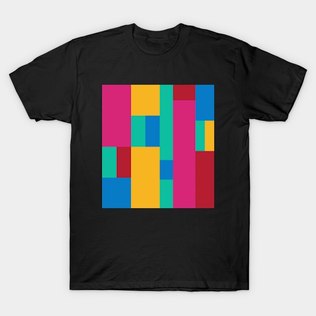 Colorful Background Pattern T-Shirt by Stylebydesign